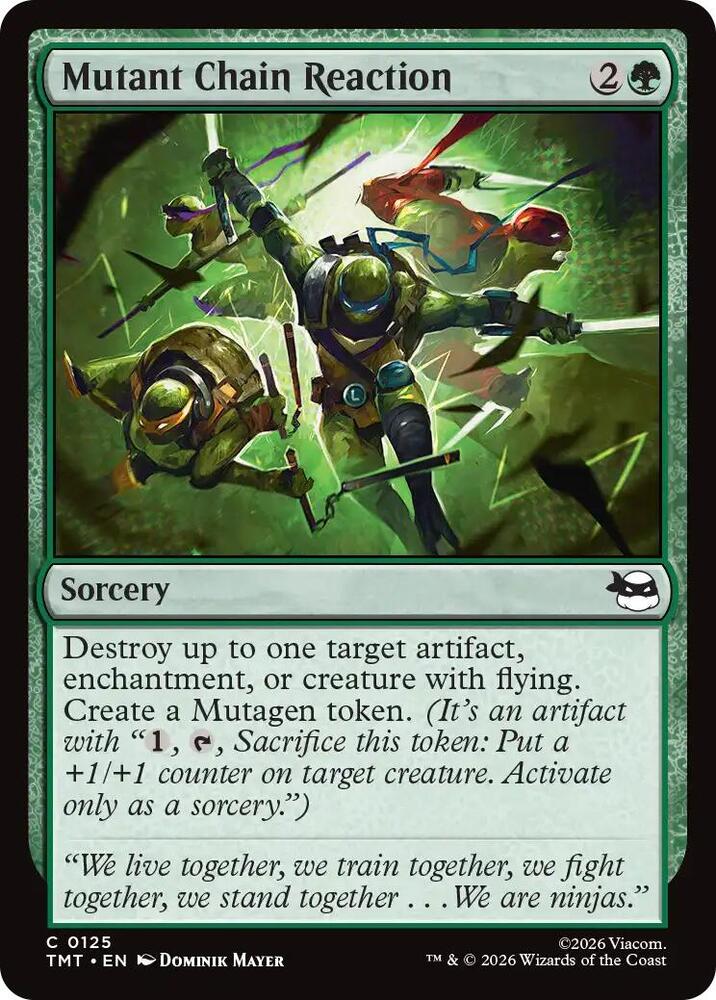 Mutant Chain Reaction 125/190 (Teenage Mutant Ninja Turtles) 