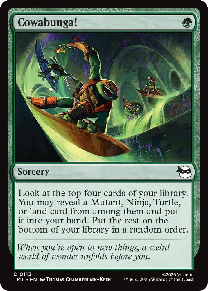 Cowabunga 113/190 (Teenage Mutant Ninja Turtles) 