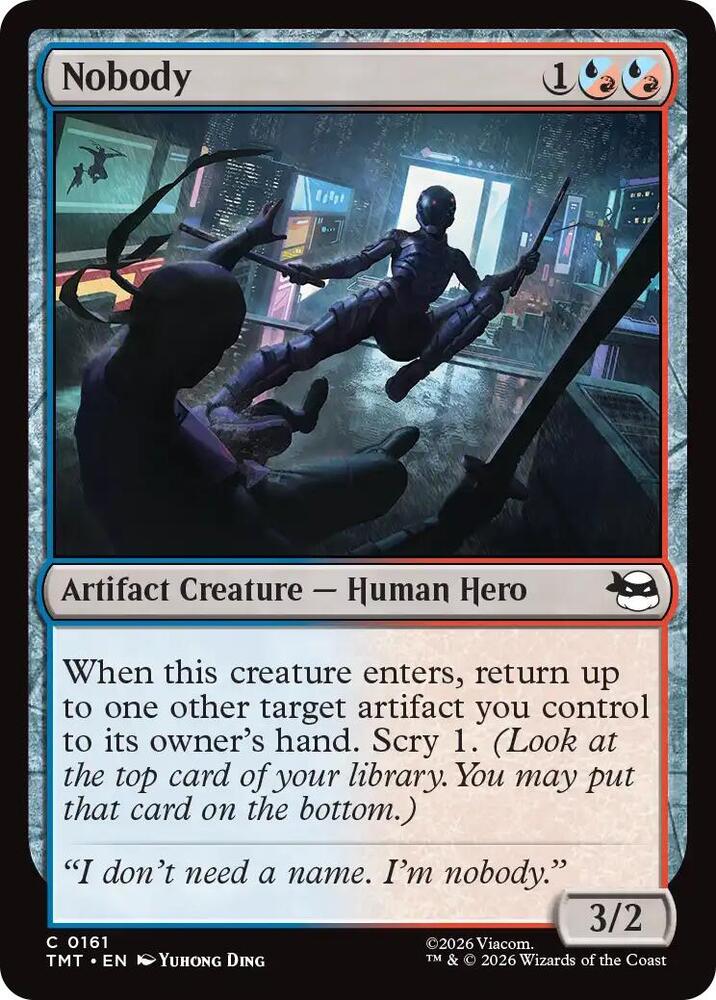 Nobody 161/190 (Teenage Mutant Ninja Turtles)  - Foil