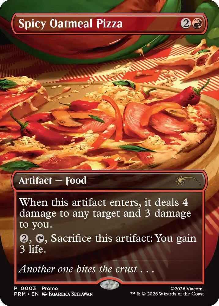 Spicy Oatmeal Pizza 3 (Unique and Miscellaneous Promos)  - Borderless