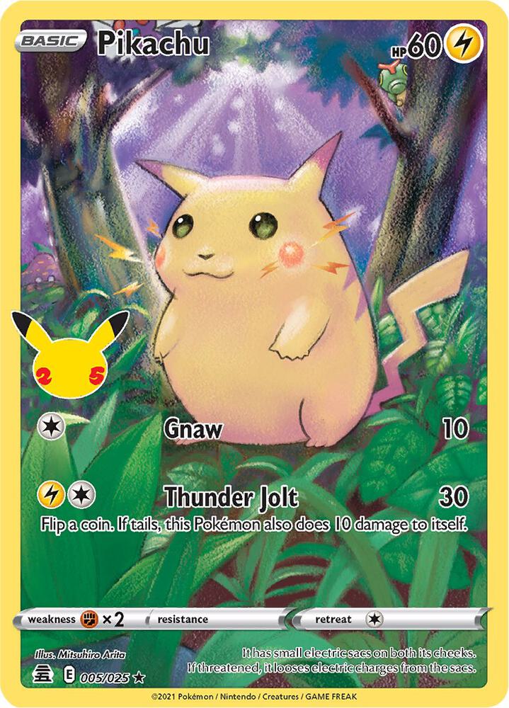 Pikachu 005/025 (Celebrations)  - Holofoil