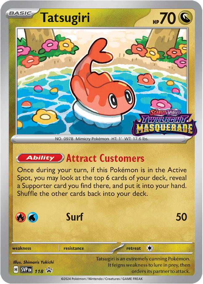Tatsugiri 118 (SV: Scarlet & Violet Promo Cards)  - Holofoil