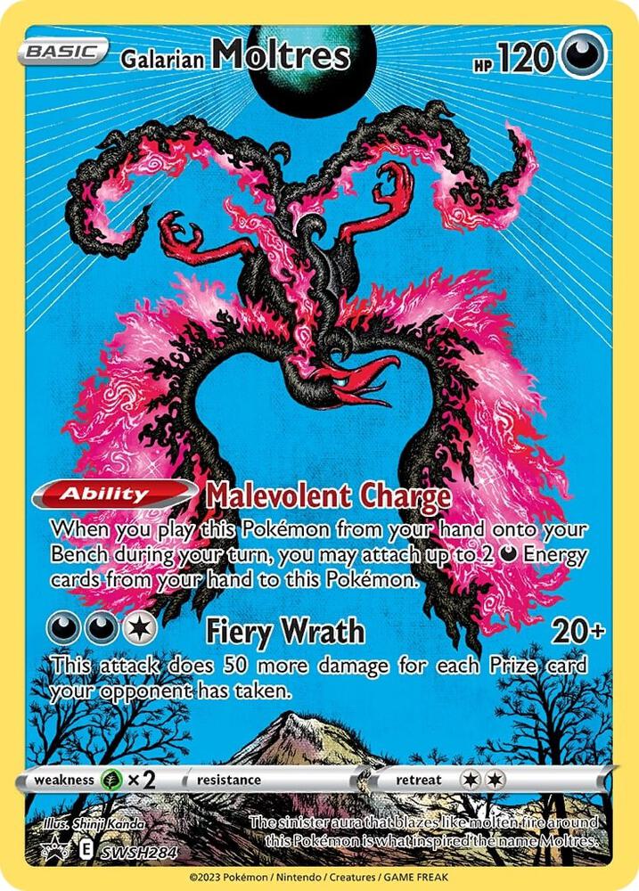 Galarian Moltres SWSH284 (SWSH: Sword & Shield Promo Cards)  - Holofoil