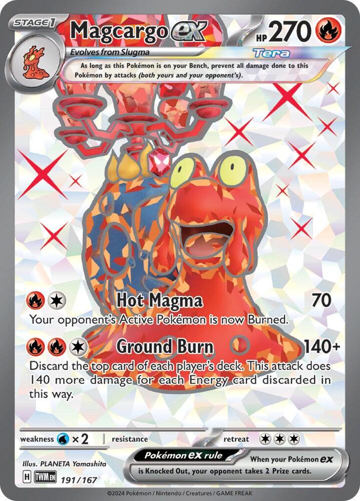 Magcargo ex 191/167 (SV06: Twilight Masquerade)  - Holofoil