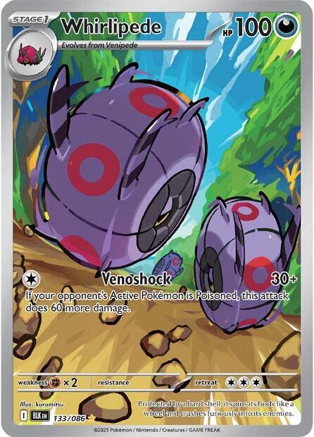 Whirlipede 133/086 (SV: Black Bolt)  - Holofoil