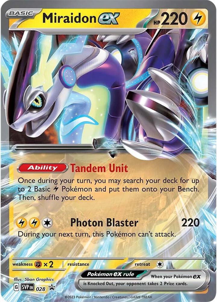 Miraidon ex 028 (SV: Scarlet & Violet Promo Cards)  - Holofoil
