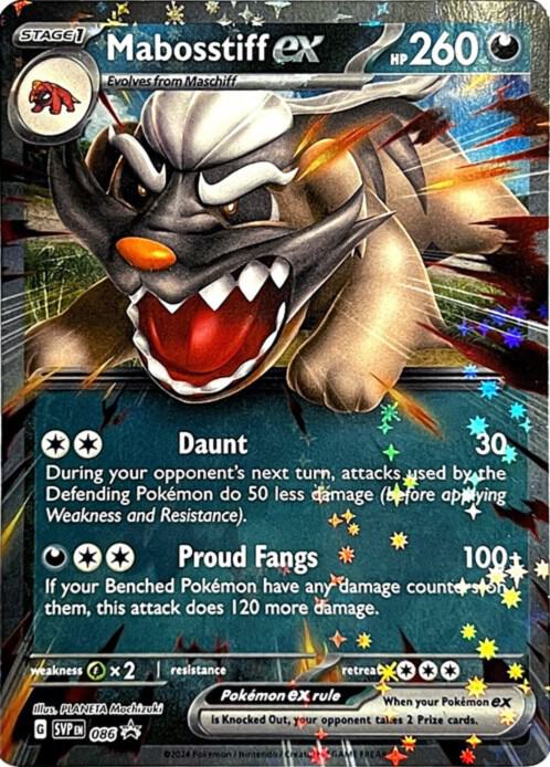Mabosstiff ex 086 (SV: Scarlet & Violet Promo Cards)  - Holofoil