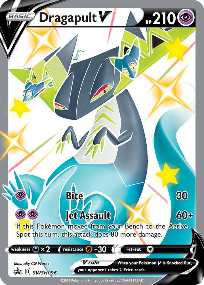 Dragapult V SWSH096 (SWSH: Sword & Shield Promo Cards)  - Holofoil