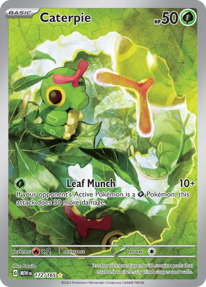Caterpie 172/165 (SV: Scarlet & Violet 151)  - Holofoil