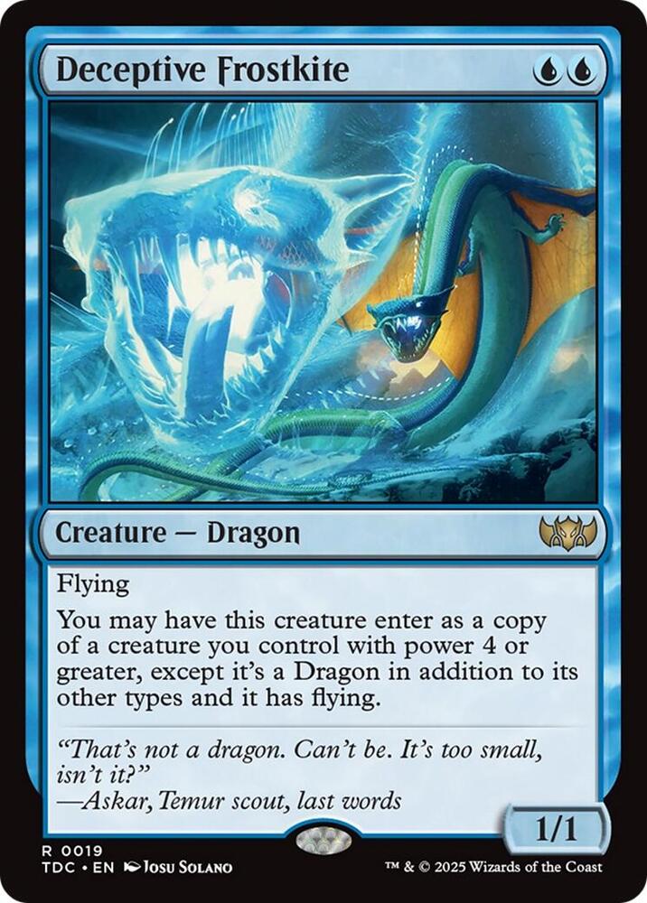 Deceptive Frostkite 19 (Commander: Tarkir: Dragonstorm) 