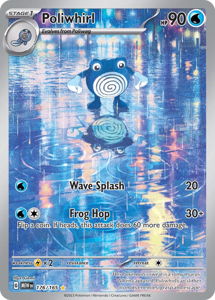 Poliwhirl 176/165 (SV: Scarlet & Violet 151)  - Holofoil