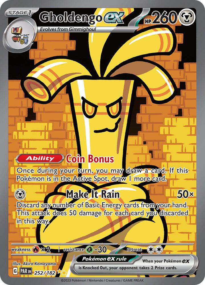 Gholdengo ex 252/182 (SV04: Paradox Rift)  - Holofoil
