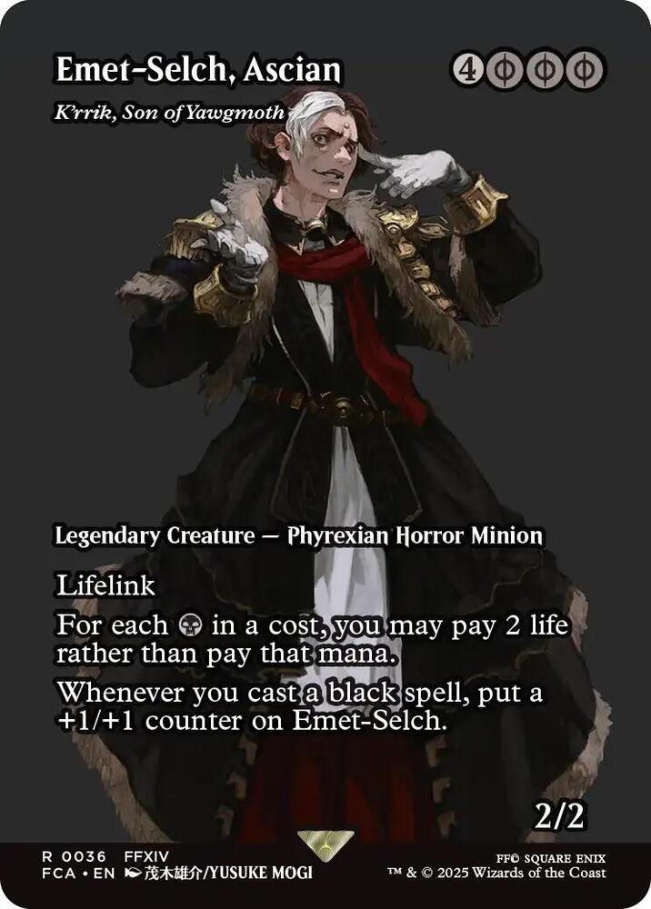 Emet-Selch, Ascian - K'rrik, Son of Yawgmoth 36/64 (FINAL FANTASY: Through the Ages)  - Showcase