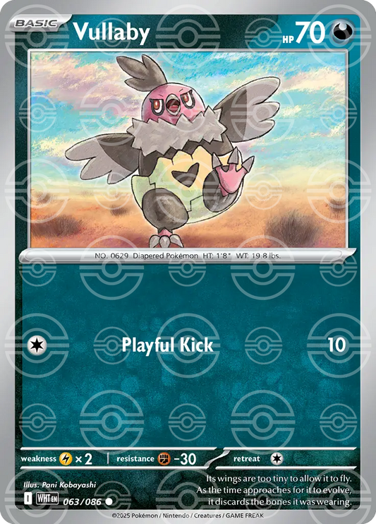 Vullaby 063/086 (SV: White Flare)  - Poke Ball Holofoil