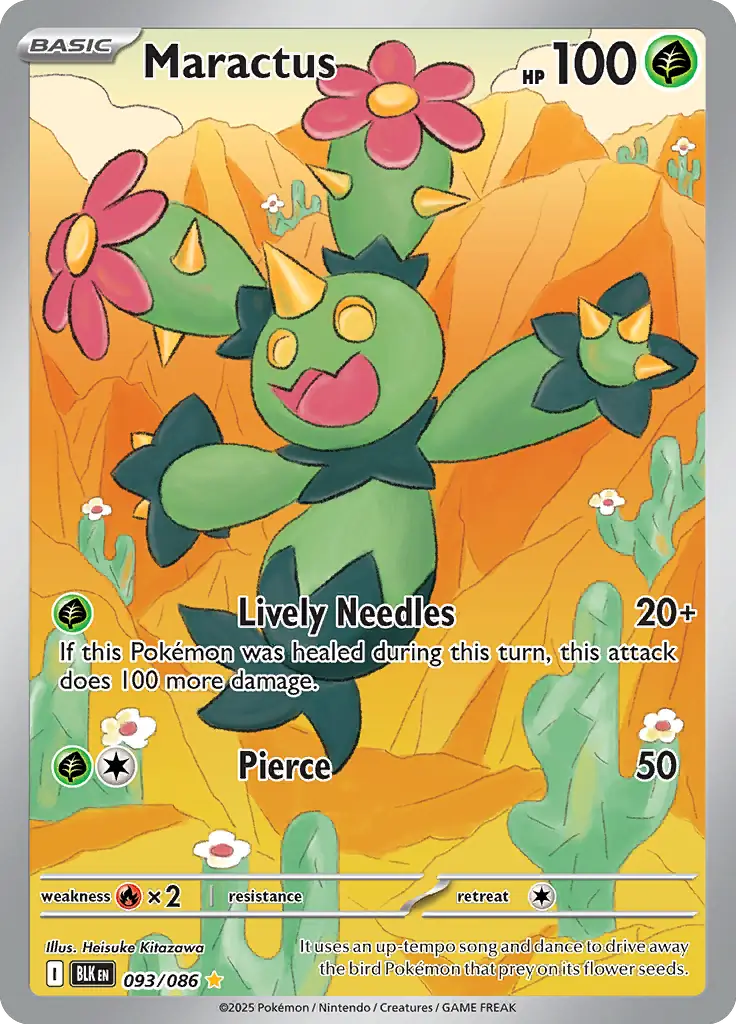 Maractus 093/086 (SV: Black Bolt)  - Holofoil