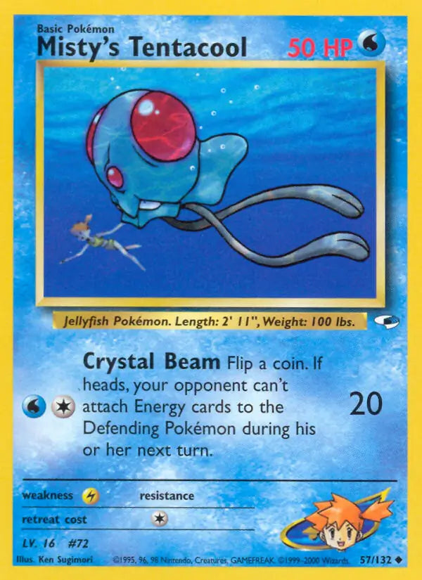 Misty's Tentacool  057/132 (Gym Heroes)  - Unlimited