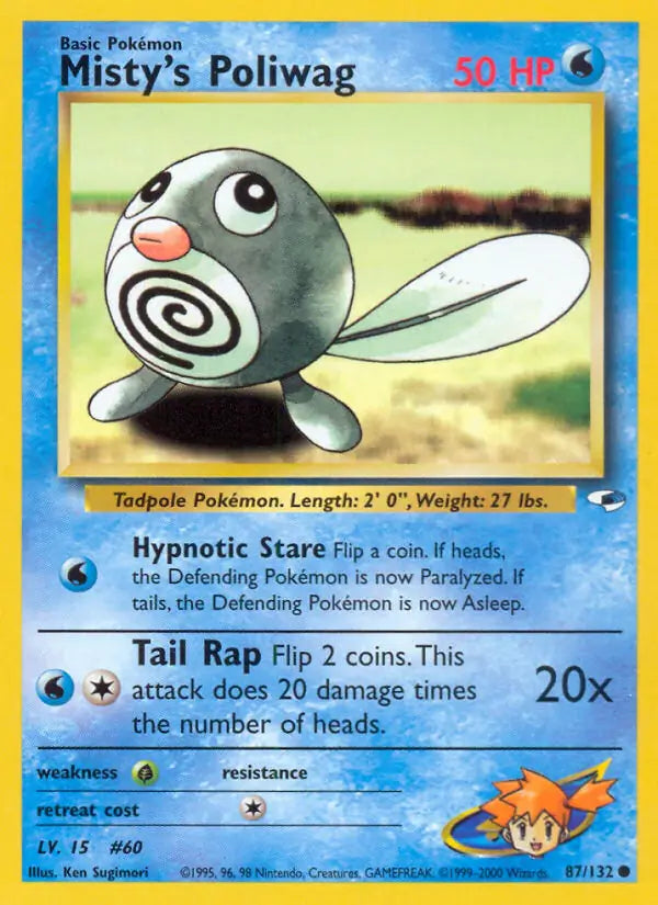 Misty's Poliwag 087/132 (Gym Heroes)  - Unlimited