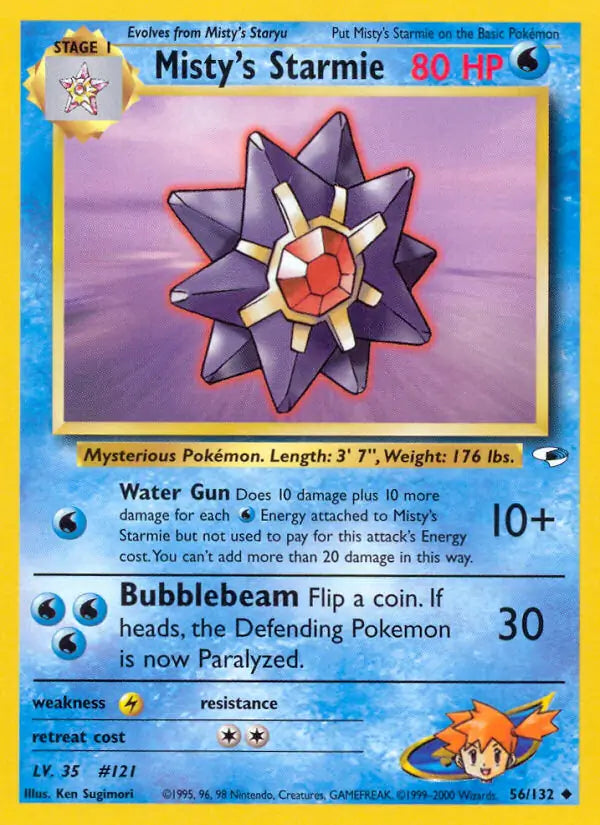 Misty's Starmie 056/132 (Gym Heroes)  - Unlimited