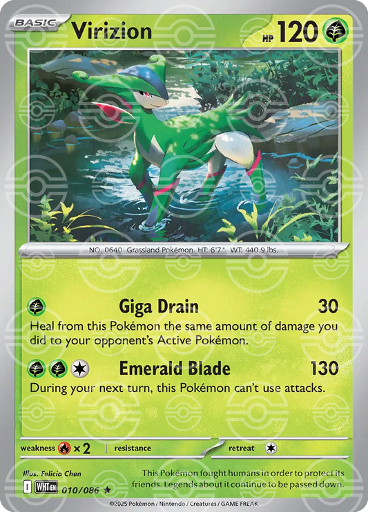 Virizion 010/086 (SV: White Flare)  - Poke Ball Holofoil