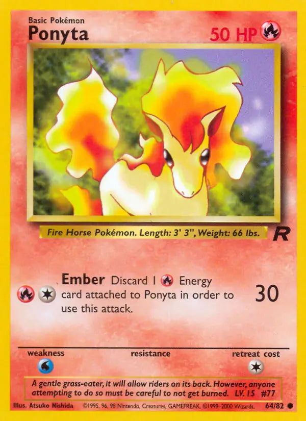 Ponyta 64/82 (Team Rocket)  - Unlimited