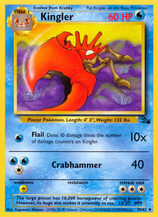Kingler 38/62 (Fossil)  - Unlimited