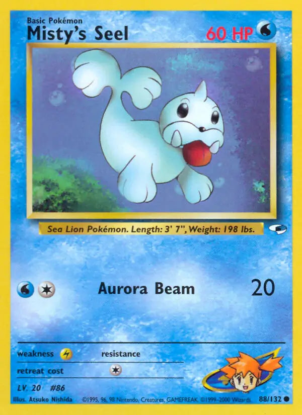 Misty's Seel 088/132 (Gym Heroes)  - Unlimited