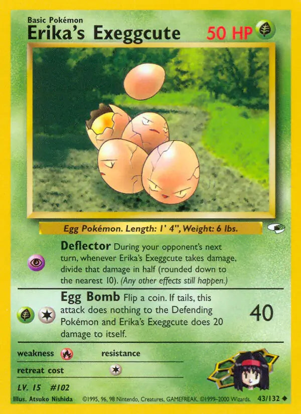 Erika's Exeggcute  043/132 (Gym Heroes)  - Unlimited