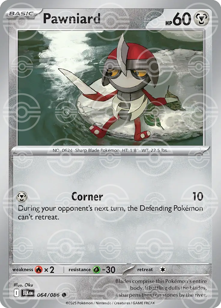 Pawniard 064/086 (SV: Black Bolt)  - Poke Ball Holofoil