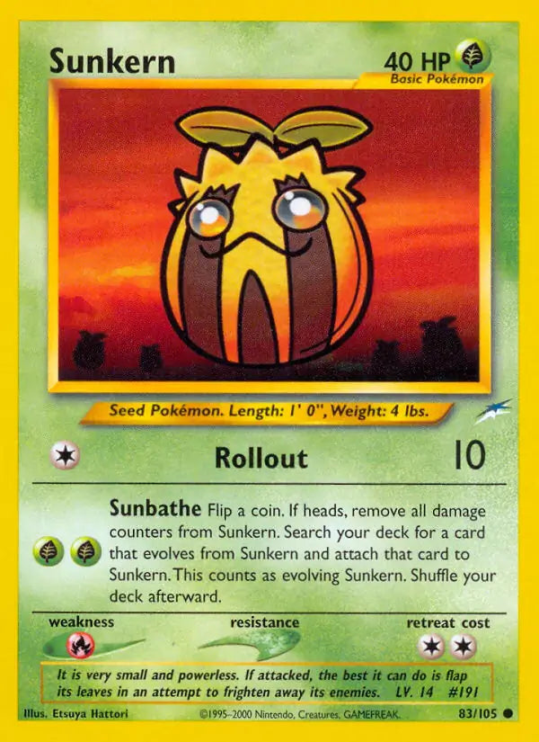 Sunkern 083/105 (Neo Destiny)  - Unlimited