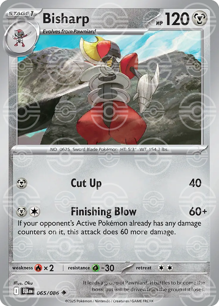 Bisharp 065/086 (SV: Black Bolt)  - Poke Ball Holofoil