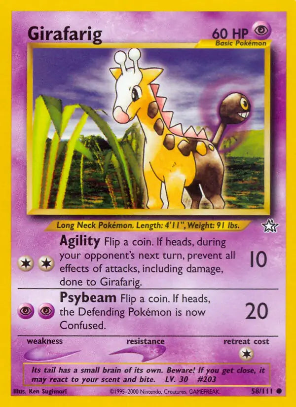 Girafarig 058/111 (Neo Genesis)  - Unlimited