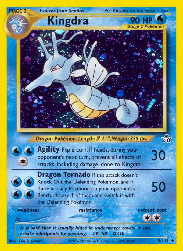 Kingdra 008/111 (Neo Genesis)  - Unlimited Holofoil