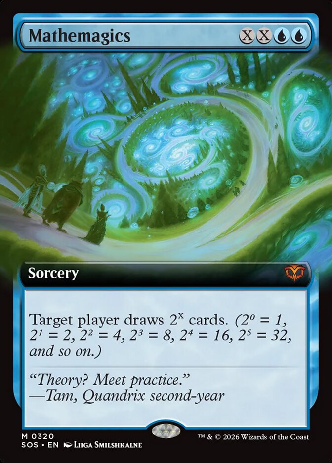 Mathemagics 320 (Secrets of Strixhaven)  - Extended Art Foil