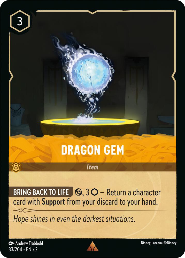 Dragon Gem 33/204 (Rise of the Floodborn) 