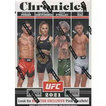 UFC - 2021 Panini Chronicles UFC 8-Pack Blaster Box (Pink Parallels)