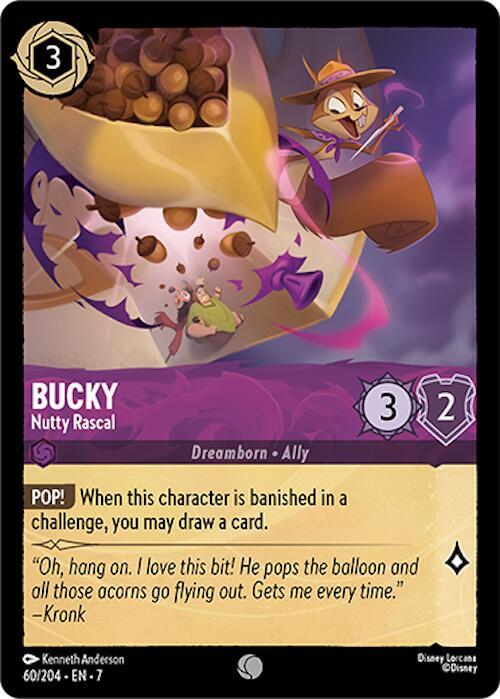 Bucky, Nutty Rascal 60/204 (Archazia's Island)  - Cold Foil