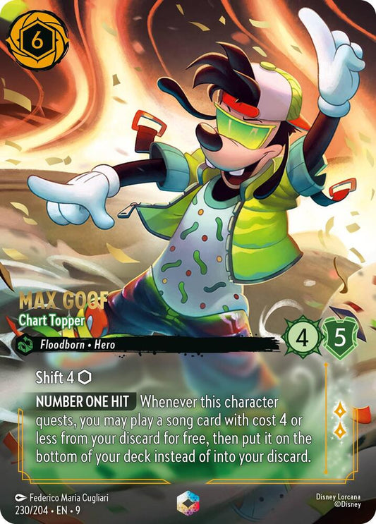 Disney Lorcana - Max Goof - Chart Topper (Enchanted) - Fabled (9)