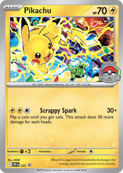 Pikachu World Championship 2025 225 (SV: Scarlet & Violet Promo Cards) 