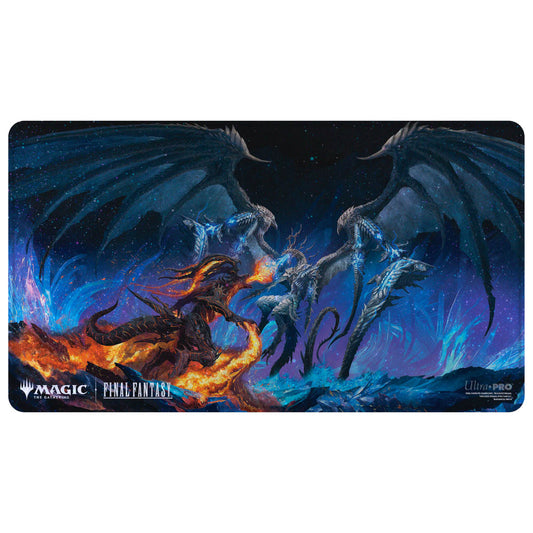 ULTRA PRO Magic the Gathering Final Fantasy Ifrit Vs Bahamut Holofoil Stitched Edge Playmat