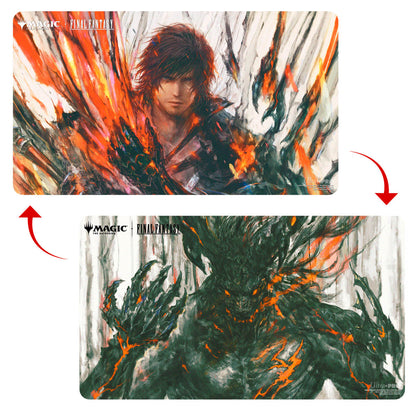 ULTRA PRO Double-Sided Playmat MTG Final Fantasy Clive, Ifrit’s Dominant/Ifrit, Warden of Inferno