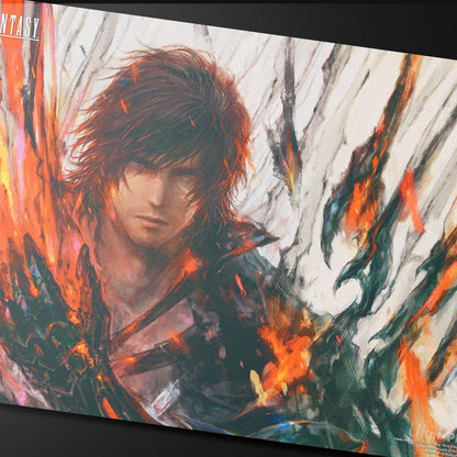 ULTRA PRO Double-Sided Playmat MTG Final Fantasy Clive, Ifrit’s Dominant/Ifrit, Warden of Inferno