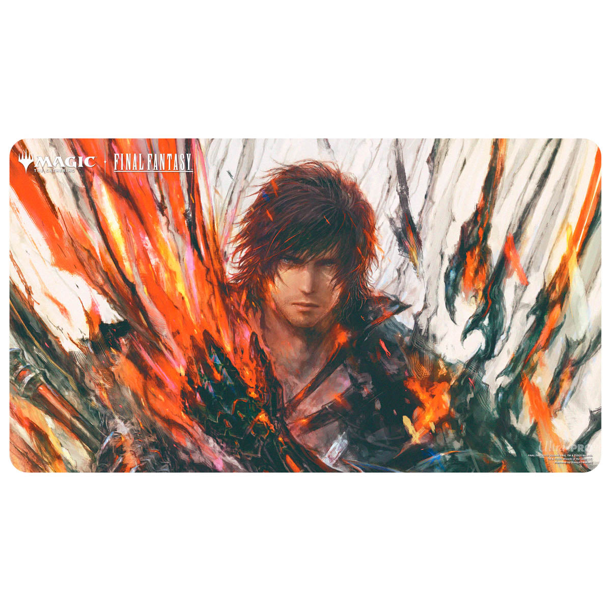 ULTRA PRO Double-Sided Playmat MTG Final Fantasy Clive, Ifrit’s Dominant/Ifrit, Warden of Inferno