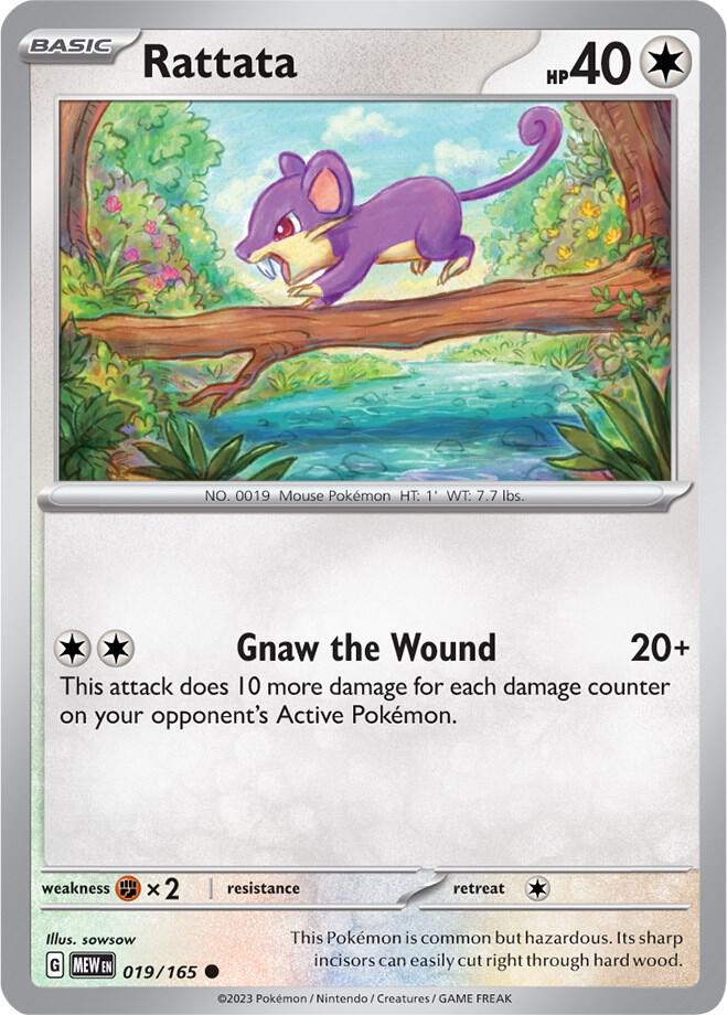 Rattata 019/165 (SV: Scarlet & Violet 151) 