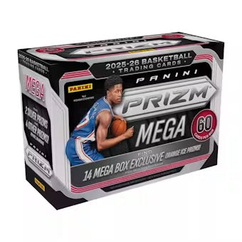 2025/26 Panini Prizm Basketball Mega Box (Orange Ice Prizms!)