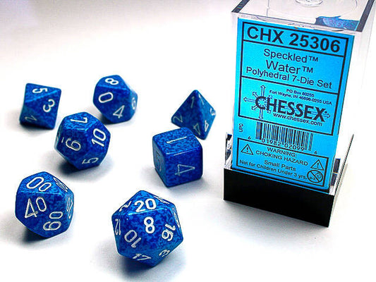 DICE - Chessex Polyhedral 7-Die Set Speckled Water