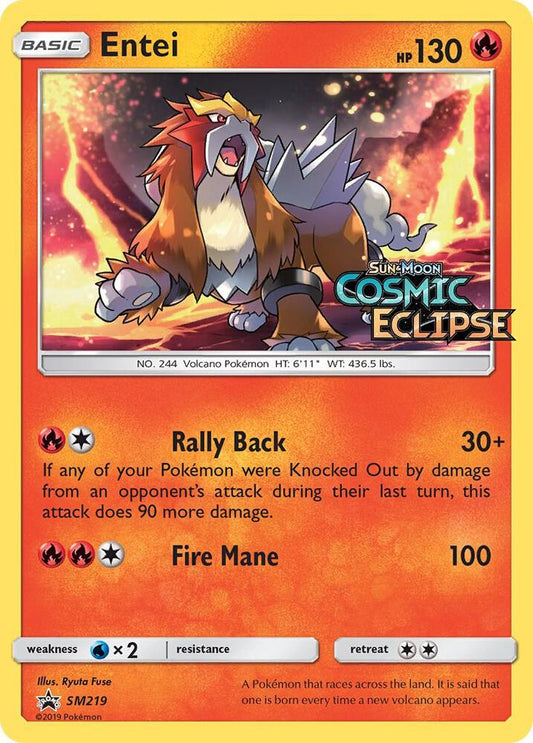 Entei Prerelease SM219 (SM Promos)  - Holofoil