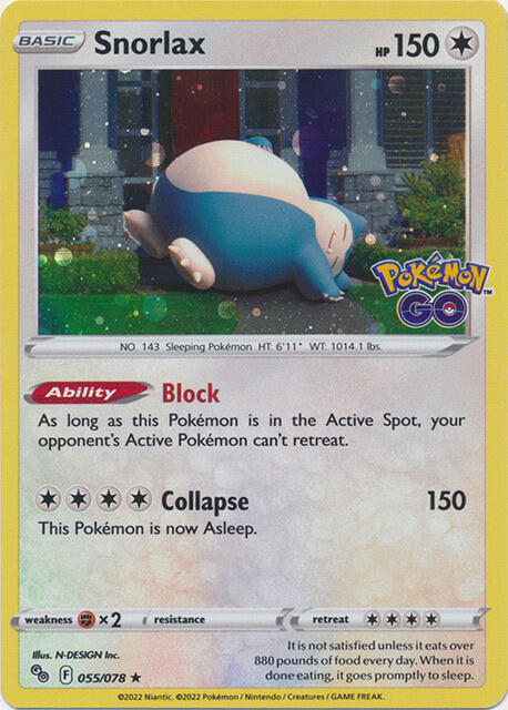 Snorlax 055/078 (Miscellaneous Cards & Products)  - Cosmo Holofoil