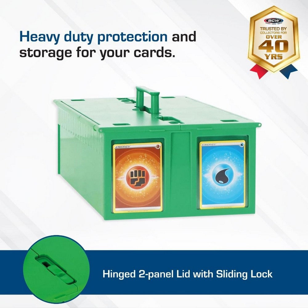 BCW COLLECTIBLE CARD STORAGE BIN - 1600 - GREEN