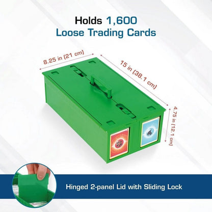 BCW COLLECTIBLE CARD STORAGE BIN - 1600 - GREEN