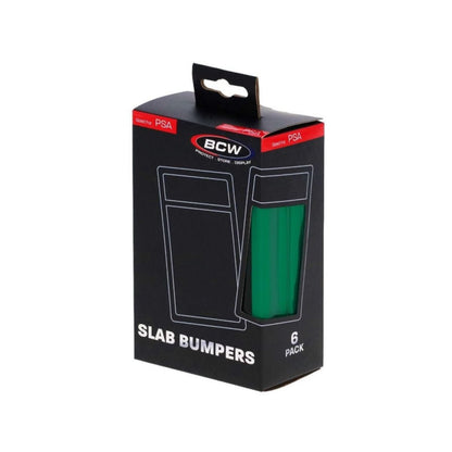 BCW - SLAB BUMPERS TO FIT PSA GRADED CARDS - GREEN - PACK OF 6